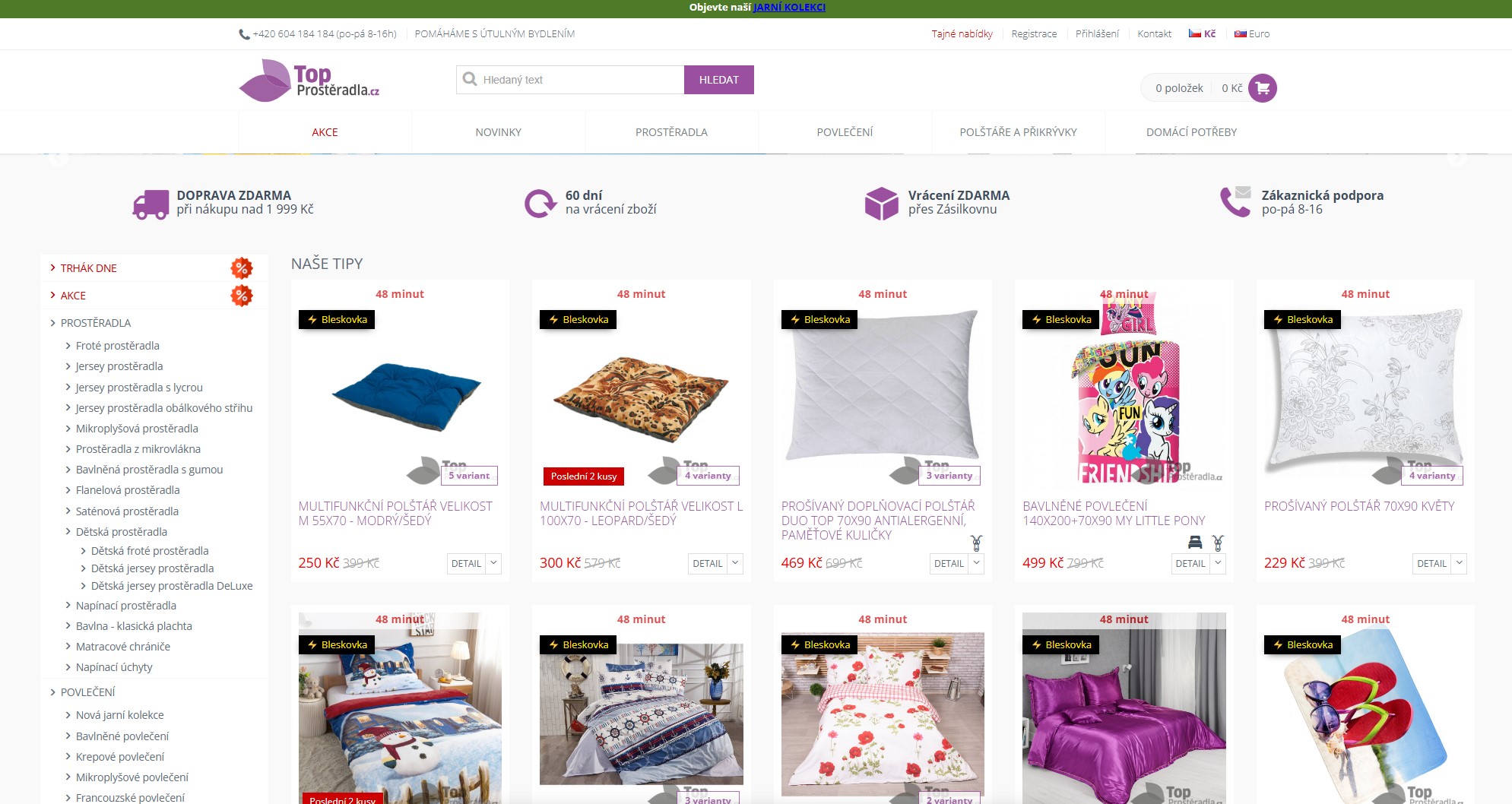 TopProstěradla Recenze